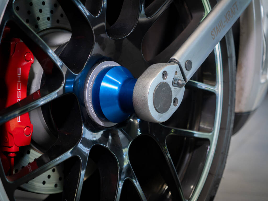 Porsche Reifenwechsel mit Zentralverschluss